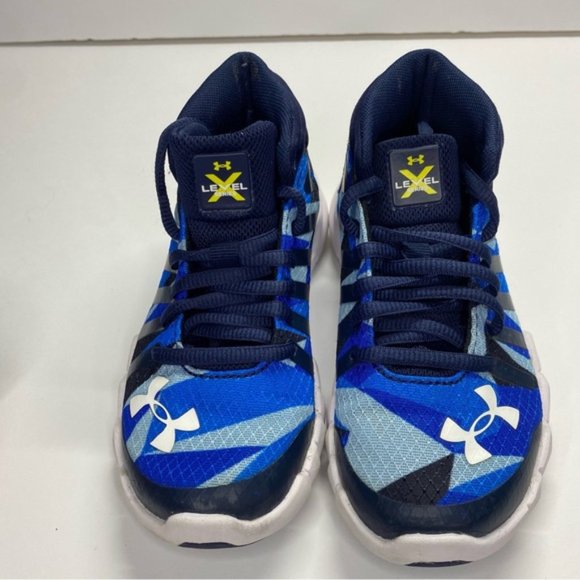 Under Armour Kids Blue B65 X Level Sneaker Shoes Size 12US - Picture 10 of 11